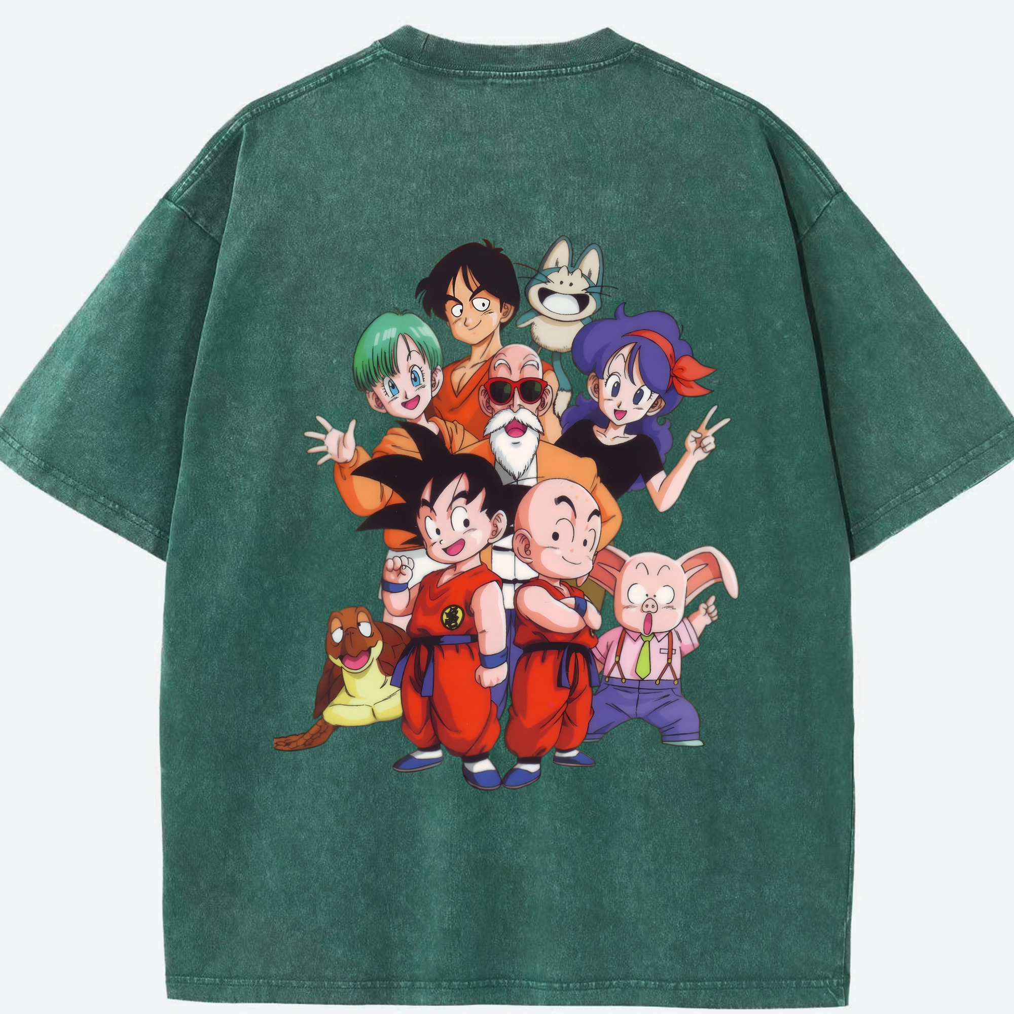 （画像用） ドラゴンボール DRAGON BALL 綿100% ヴィンテージ風 半袖Tシャツ（背面プリント）